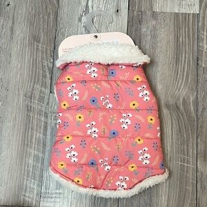 Floral Pink Dog Jacket